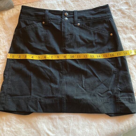 Athleta Wool Blend Stretch Sirrus Mini Skirt in Charcoal Heather- Size 0 - Picture 5 of 10